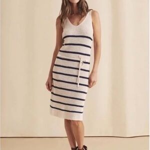Faherty Out East Sweater Dress - Wharf Stripe